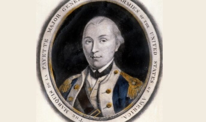 An illustration of Major General Lafayette.