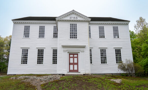 A photo of the exterior of Rocky Mountain Meeting House.