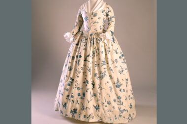 A dress with a floral print.